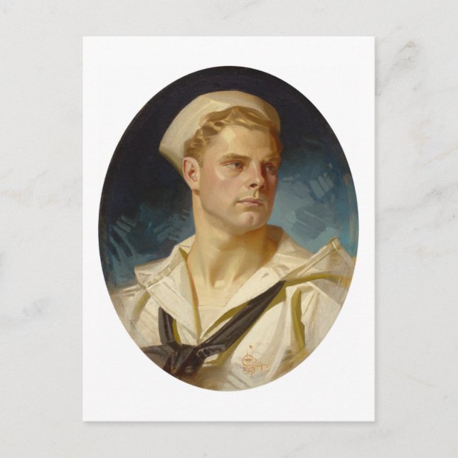 American Sailor av Joseph Leyendecker Vykort (Framsida)