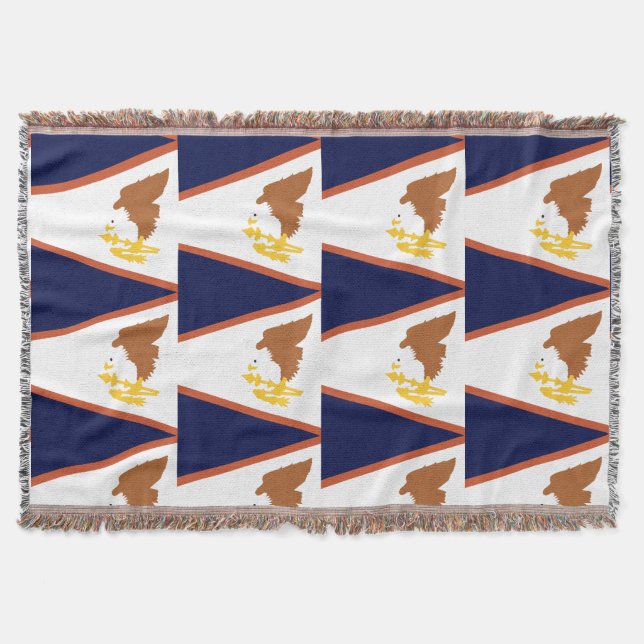 AMERICAN SAMOA FLAGGA FILT (Framsidan)