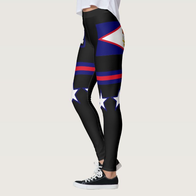 American Samoa flagga Leggings (Vänster)