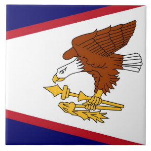 American Samoa Flagga Tile Kakelplatta