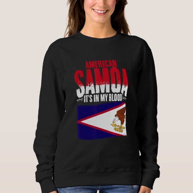 American Samoa In My Blood Samoa Pride Roots Ameri T Shirt (Framsida)