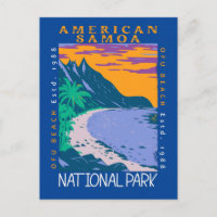 American Samoa National Park Ofu Beach i nöd