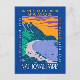 American Samoa National Park Ofu Beach i nöd Vykort