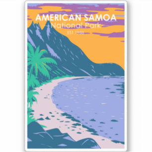 American Samoa National Park Ofu Beach Klistermärken
