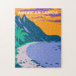 American Samoa National Park Ofu Beach Pussel<br><div class="desc">Den amerikanska vektorbilden Samoa i ett fönster med stil-design. Parken inrättades 1988 och är ett tropiskt regnskogs- och korallrev på öarna i södra centrala Stilla havet i USA:s territorium Samoa.</div>