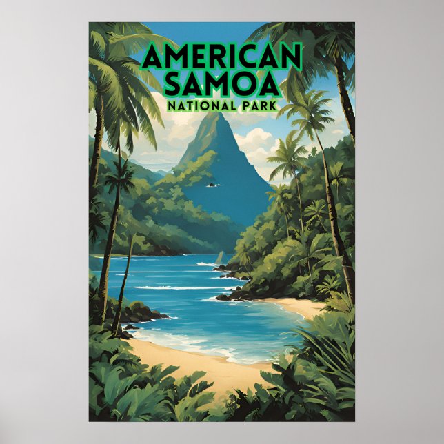 American Samoa National Park Travel Poster (Framsidan)