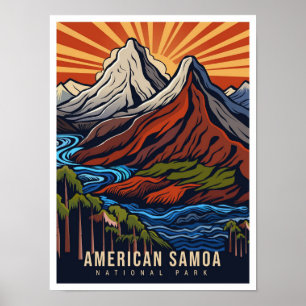 American Samoa National Park USA Resa Poster
