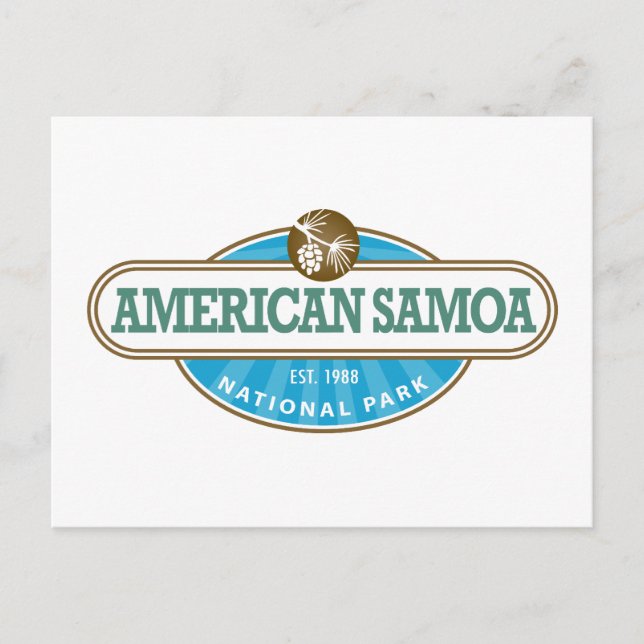American Samoa National Park Vykort (Framsida)