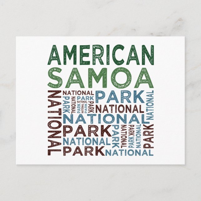 American Samoa National Park Vykort (Framsida)