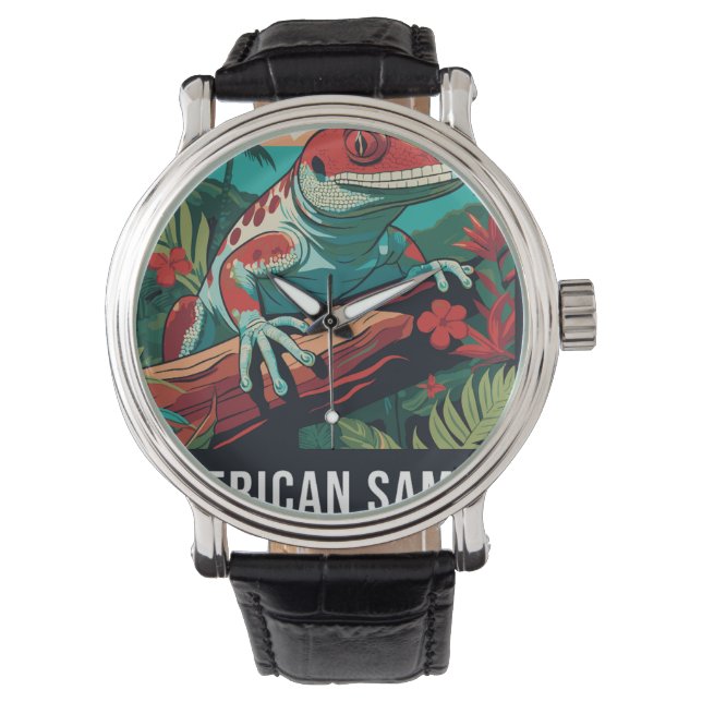 AMERICAN SAMOA NP CLOCK  ARMBANDSUR (Framsida)