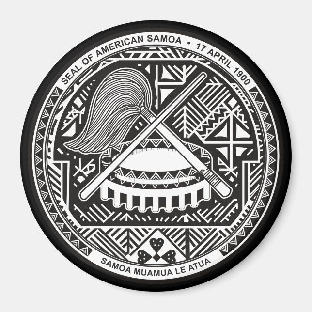 American samoa sälmagnet magnet (Framsidan)