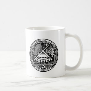 American Samoa vapensköld Kaffemugg