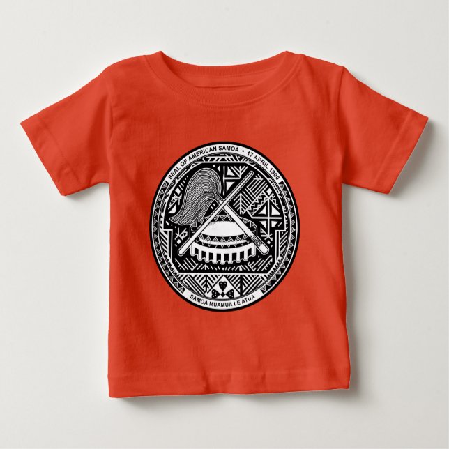 American Samoa vapensköld T-shirt (Framsida)