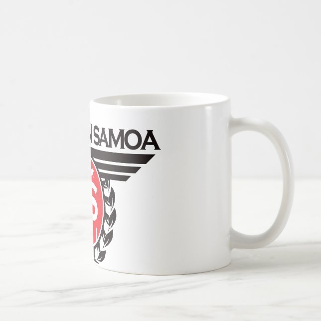 American Samoa vapenskölddesign Kaffemugg (Höger)