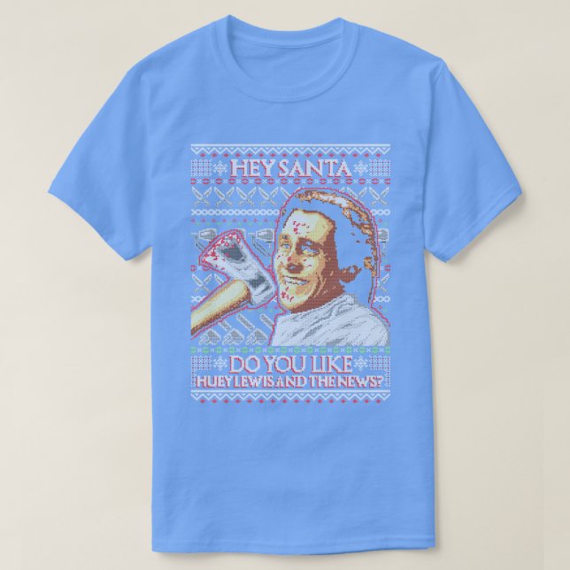 American Santa Ugly Julafton T Shirt (Design framsida)