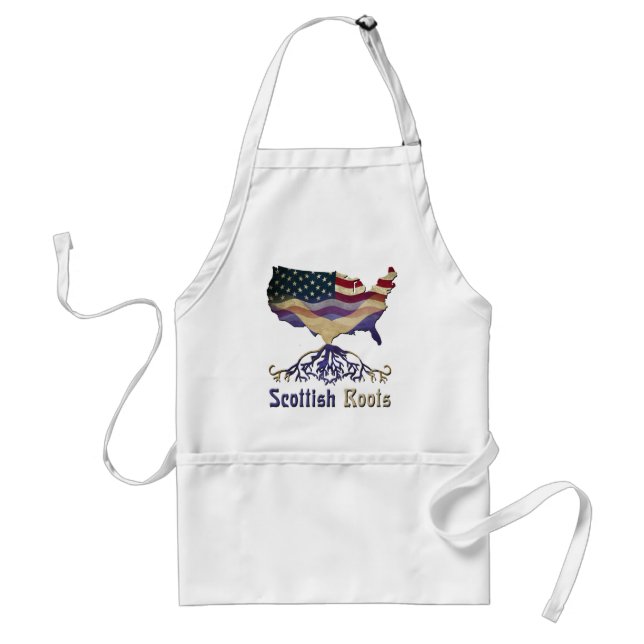American Scottish Roots Apron Förkläde (Framsidan)