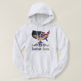 American Scottish Roots Design Hoodie T Shirt