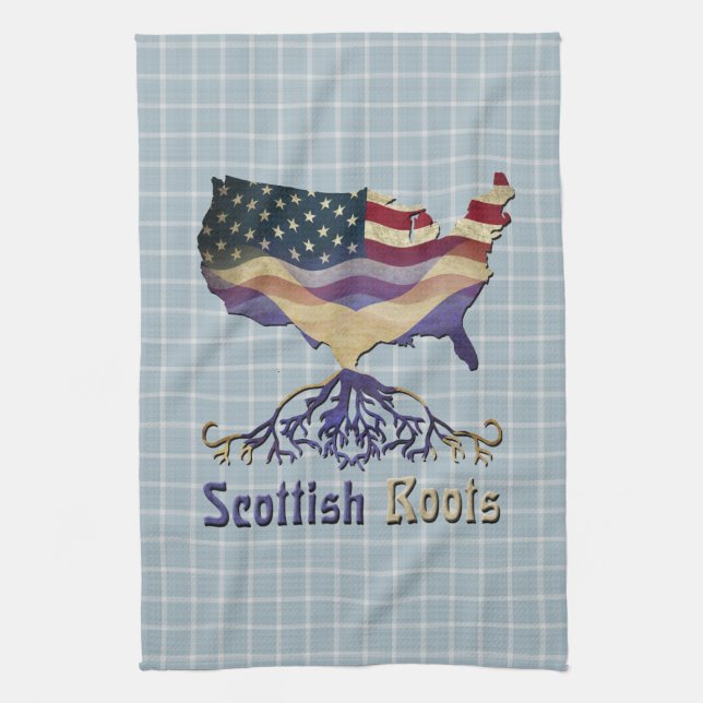 American Scottish Roots Kitchen Towels Kökshandduk (Vertikal)