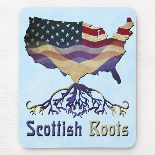 American Scottish Roots Mousemat Musmatta (Framsidan)