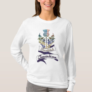 American Scottish Thistle Flaggor Women's T-Shirts