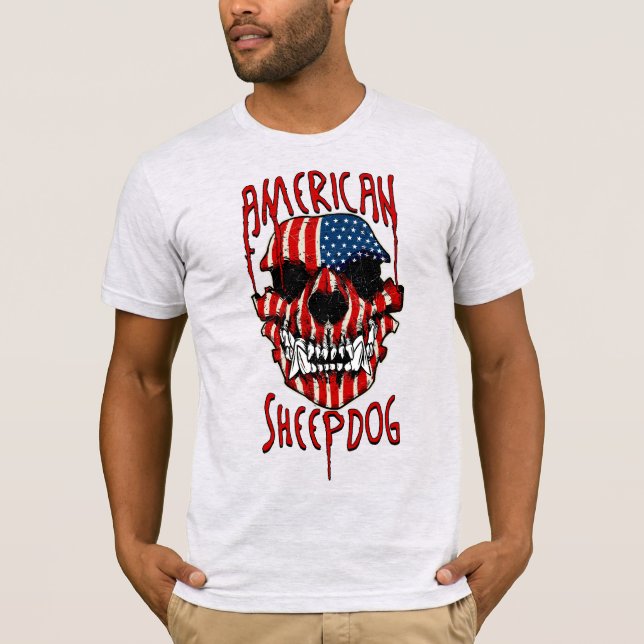 American Sheepdog T Shirt (Framsida)