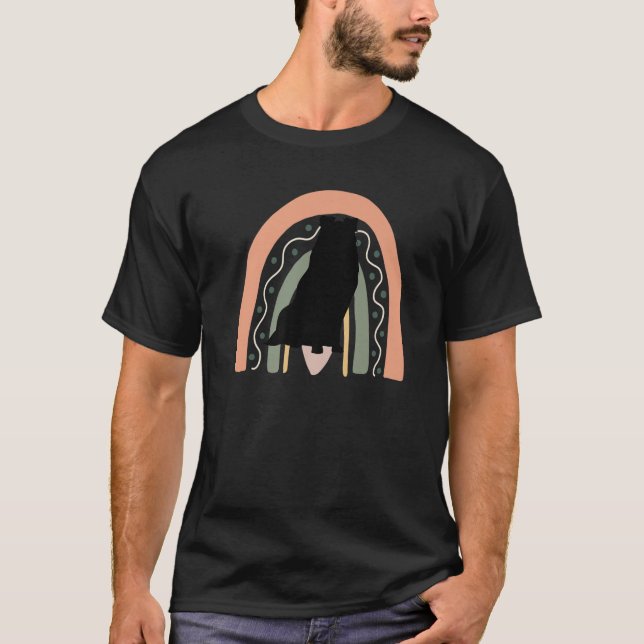 American Sheperd Hund with Rainbow T Shirt (Framsida)
