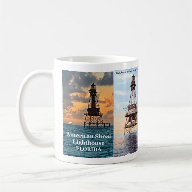 American Shoal Lighthouse, Florida Mugg (Vänster)
