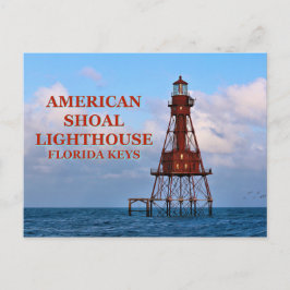 American Shoal Lighthouse, Florida Postcard Vykort
