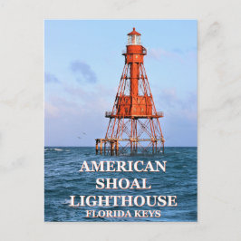 American Shoal Lighthouse, Florida Postcard Vykort