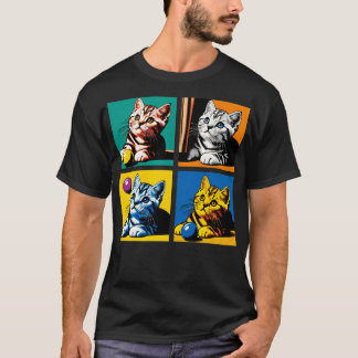 American Shorthair Art Cat Kattunge T Shirt