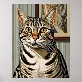 American Shorthair - Cat Art Print Poster