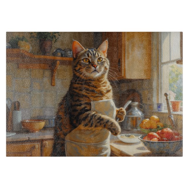 American Shorthair Cat Cooking in Kitchen (Framsidan)