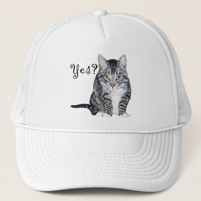 American Shorthair Katt - Ja? Truckerkeps (Framsida)
