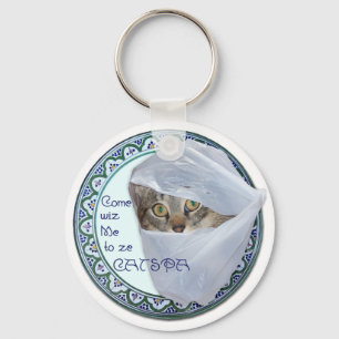 American Shorthair - Katt Spa, Ja! Nyckelring