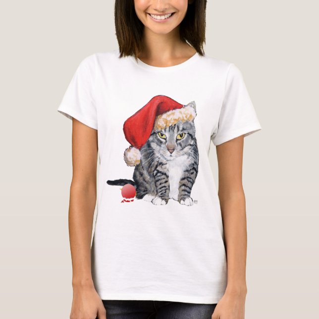 American Shorthair -  Santa Claws T-shirt (Framsida)