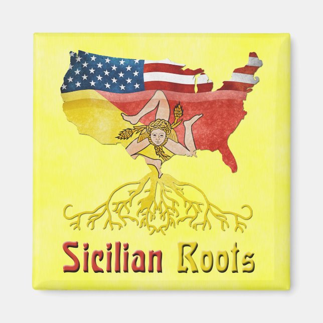 American Sicilian Roots Magnet (Framsidan)