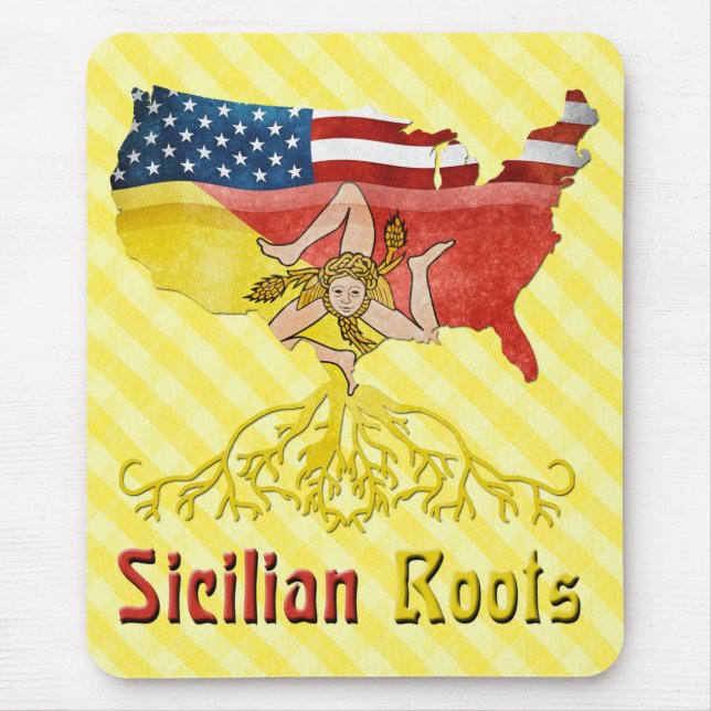 American Sicilian Roots Mousemat Musmatta (Framsidan)