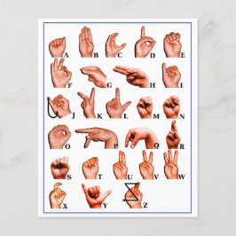 American Sign Language Alphabet Board, Lär Asl Flygblad