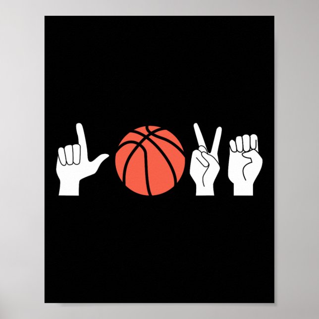 American Sign Language Asl Deaf Sketll  Poster (Framsidan)