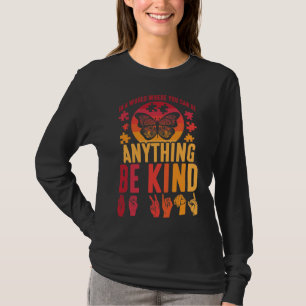 American Sign Language BE Pussel Butterfly T Shirt