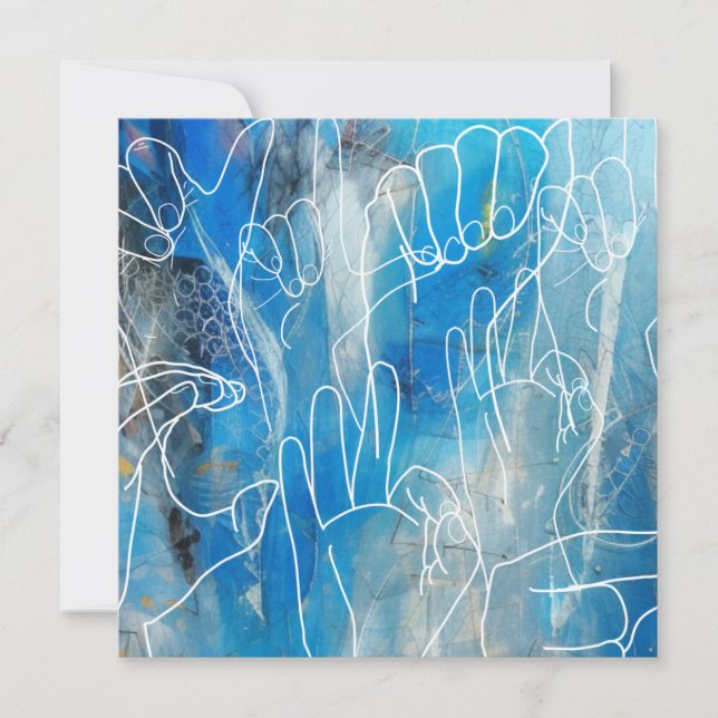 American Sign Language Collection Julkort (Framsida)