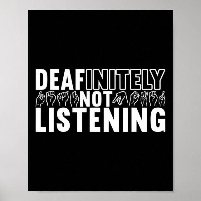 American Sign Language Deaf Awareness 9  Poster (Framsidan)