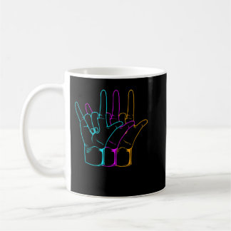 American Sign Language I Love You ASL Kaffemugg