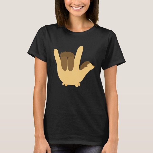American Sign Language I Love You Valentines  Kid T Shirt (Framsida)