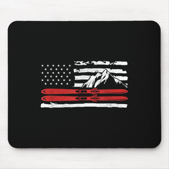 American Skiing Gift for A Skier Musmatta (Framsidan)