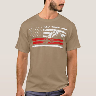 American Skiing Gift for A Skier T Shirt
