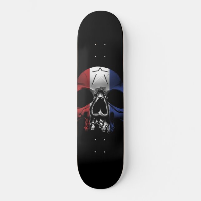 American Skull Mini Skateboard Bräda 18,5 Cm (Framsida)