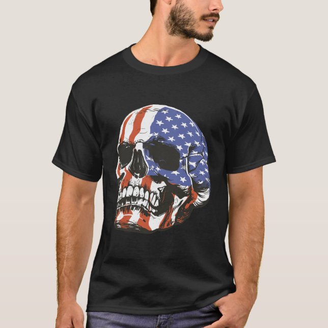 american skull t shirt (Framsida)