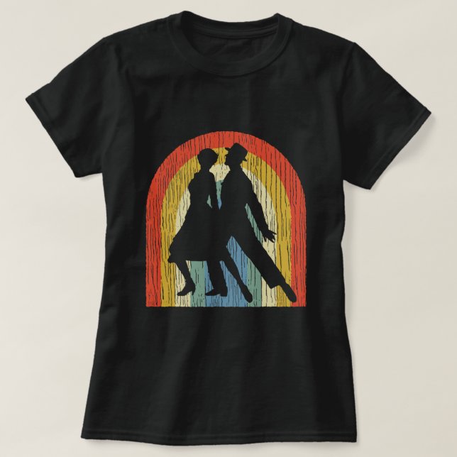 American Smooth Ballroom Vintage Retro Dan T Shirt (Design framsida)