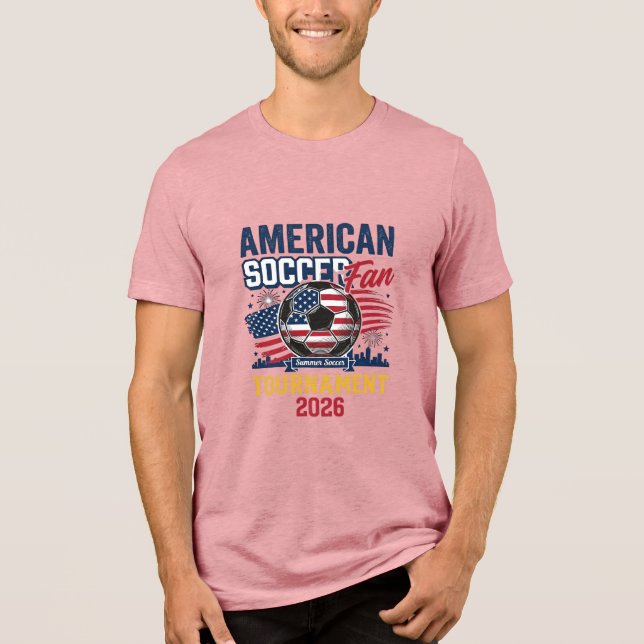 American Soccer Fan Turnering 2026 Vintage Tröja  (Framsida)